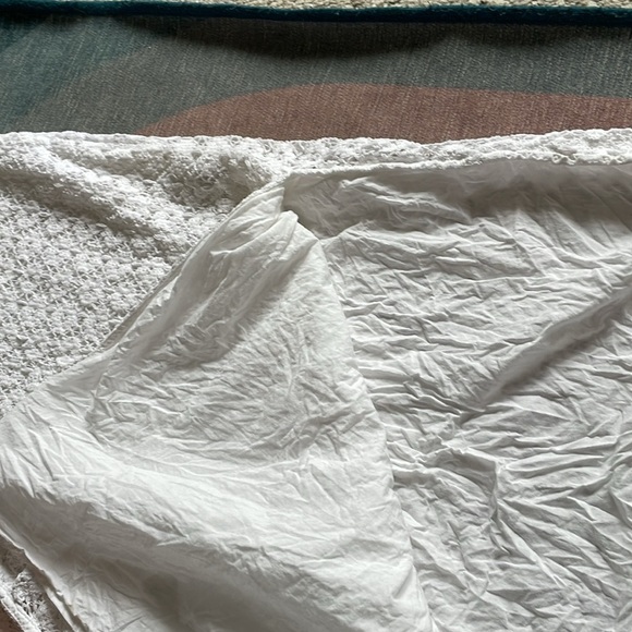 A New Day White Lace Eyelet Boho Halter Midi Dress - Picture 11 of 13